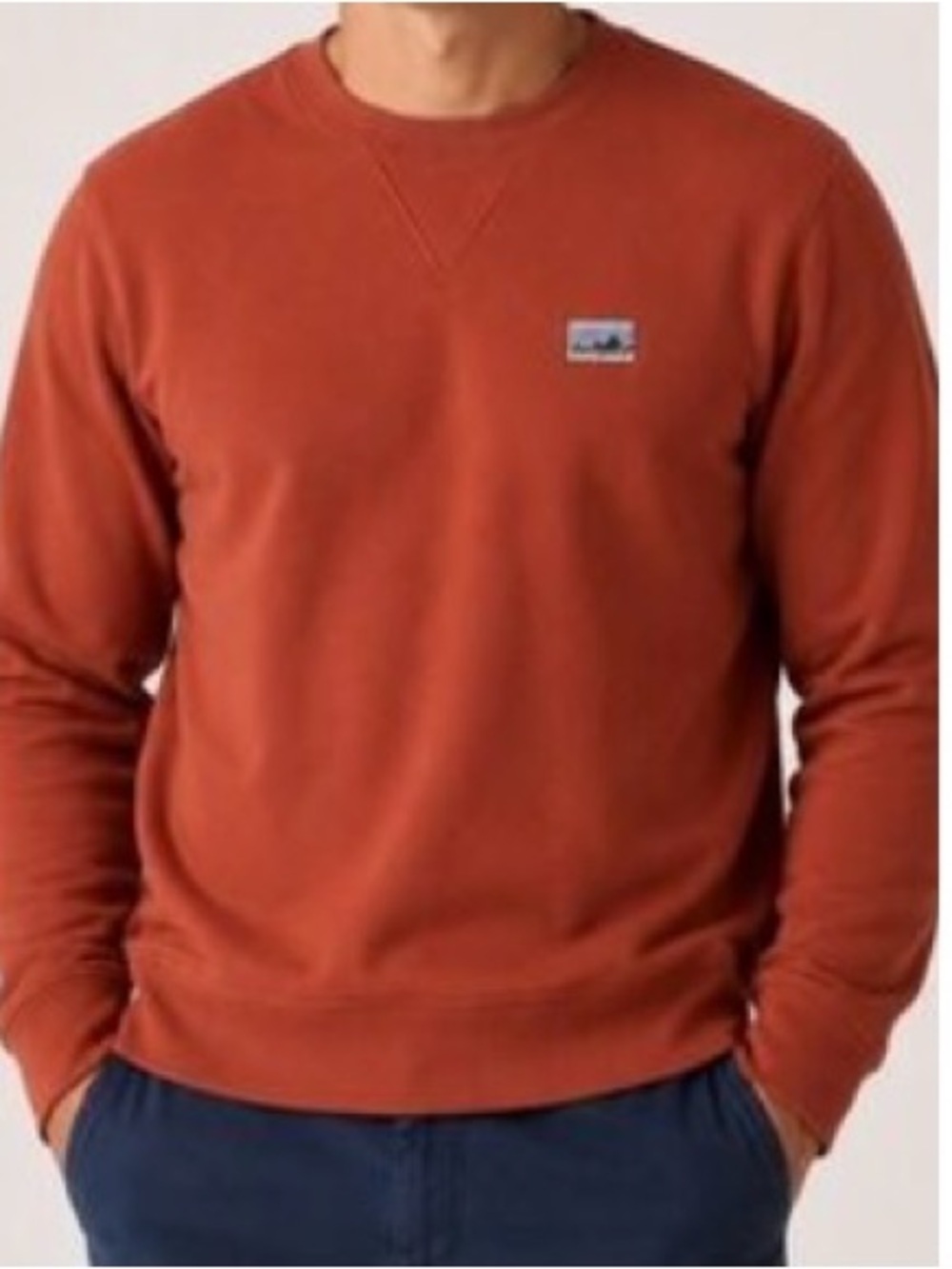 Patagonia Rust Orange Crewneck Sweatshirt. Size L